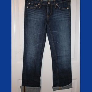 The Angel Capri Blue Denim Jeans Boot Cut